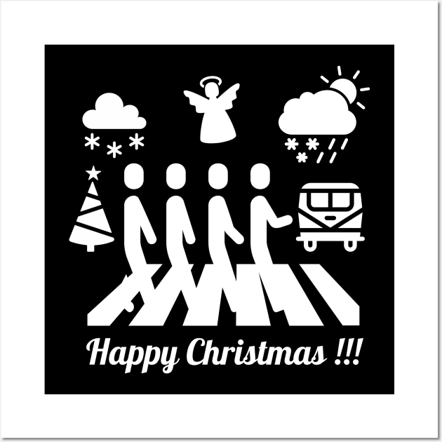 Crosswalk Christmas Wall Art by Tee Trendz